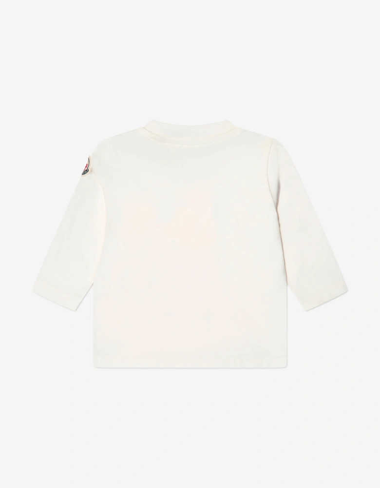 Enfant Baby Girls Long Sleeve T-Shirt in White