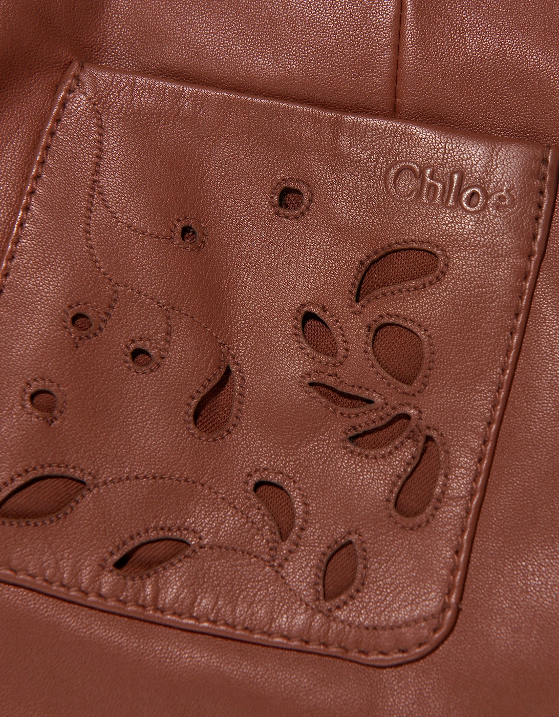 Girls Leather Trousers in Crimson