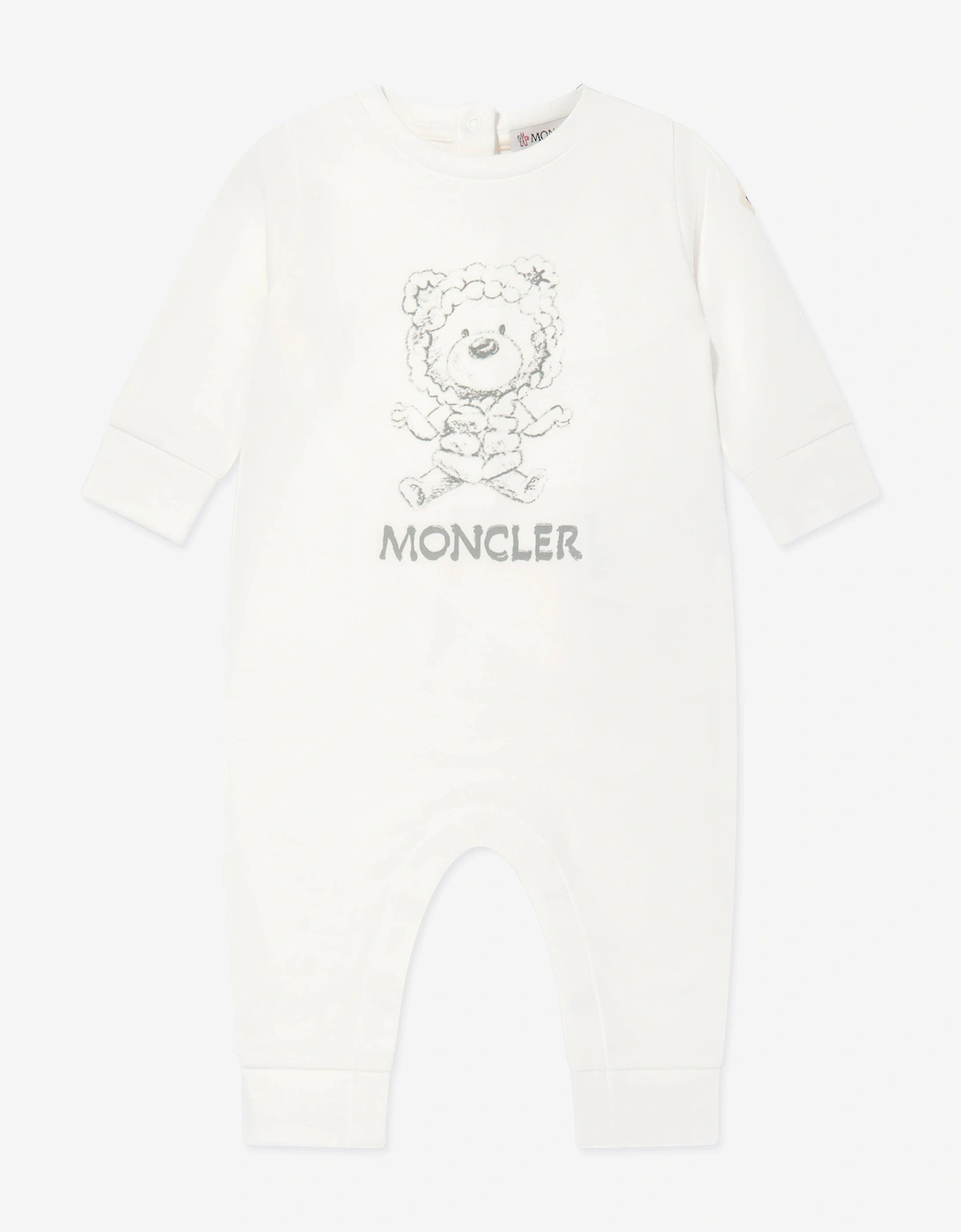 Enfant Baby Bear Logo Romper in White, 5 of 4
