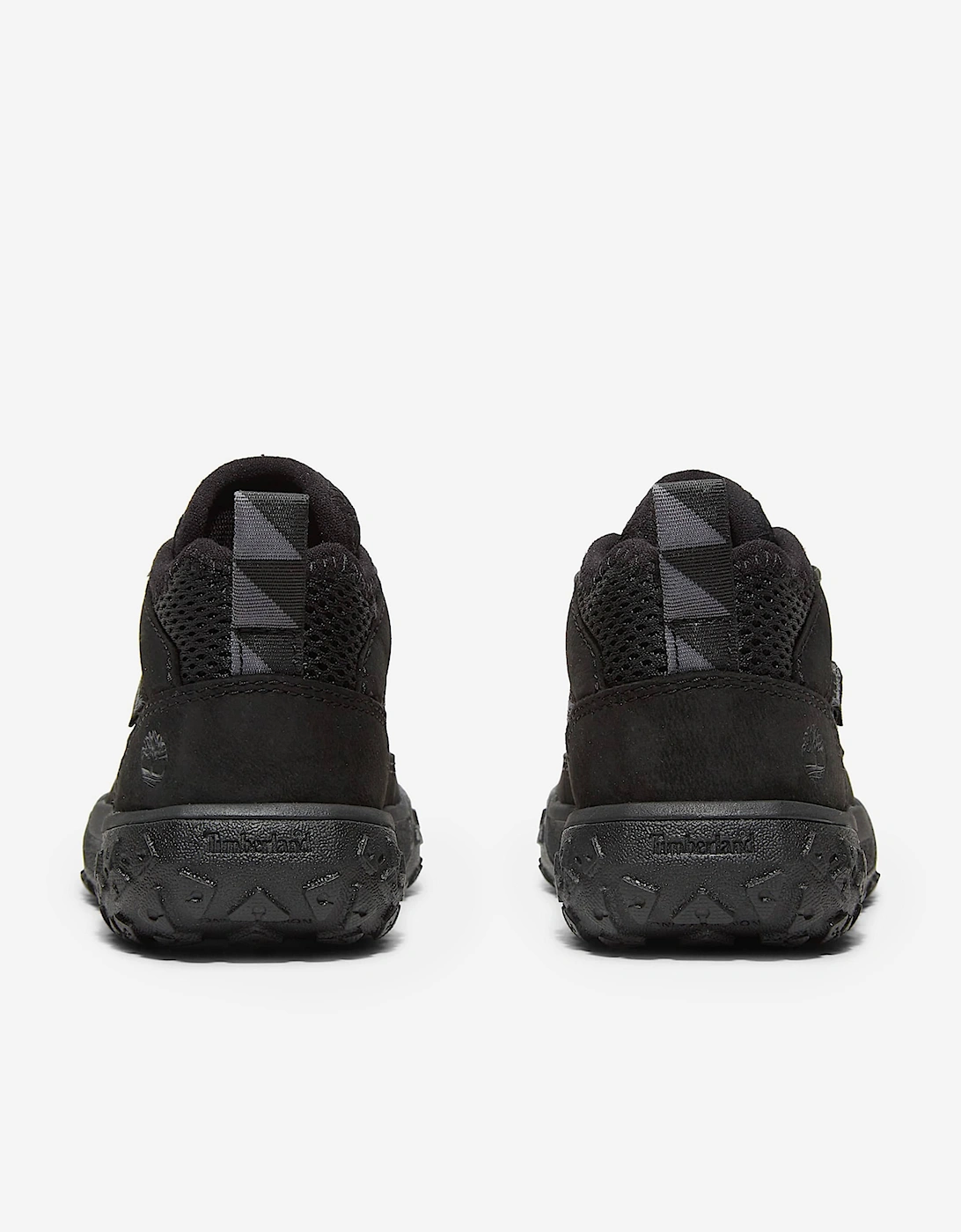 Boys Greenstride Motion 6-Mid Lace Up Trainers in Black