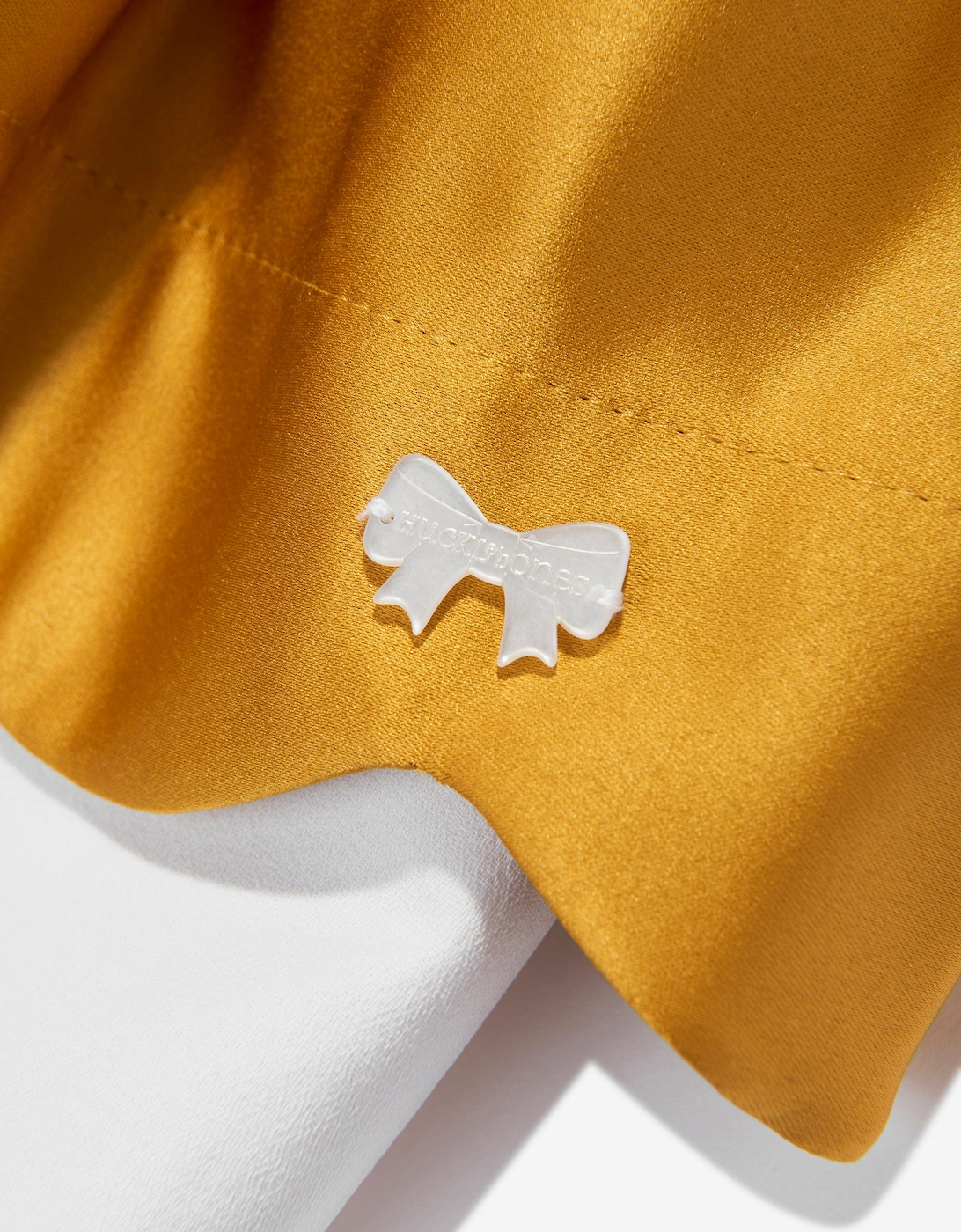 Girls Scalloped Bodice Dress in Yellow