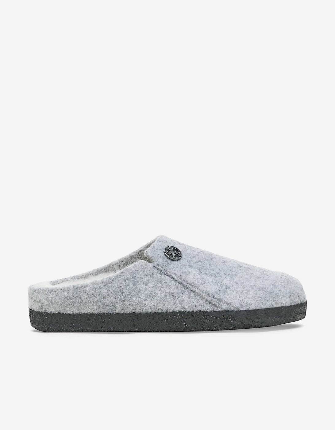 Boys Zermatt Felt Shearling Slippers in Grey, 5 of 4