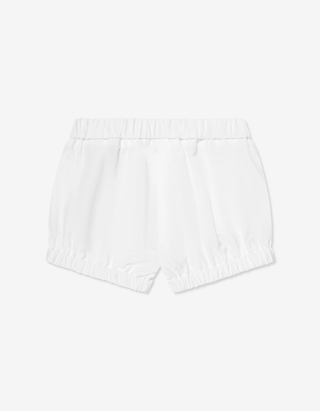 Enfant Baby Girls Cotton Shorts in White