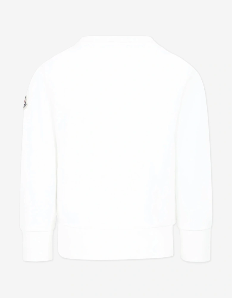 Boys Logo Sweatshirt in Ivory