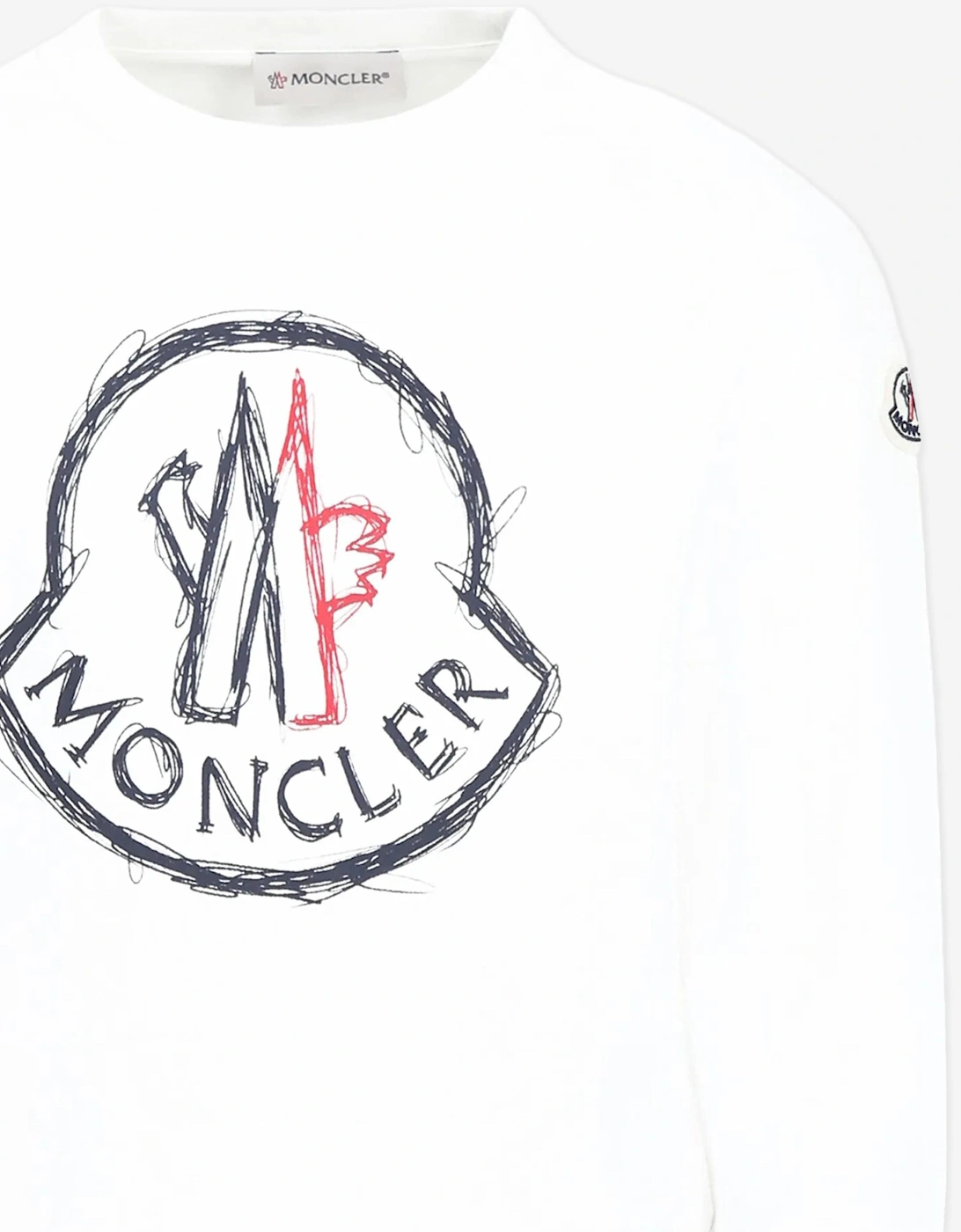 Boys Logo Sweatshirt in Ivory