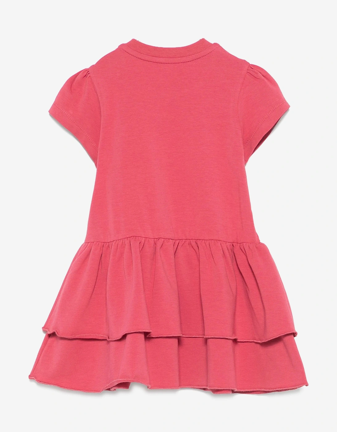 Baby Girls Jersey Ruffle Dress in Red
