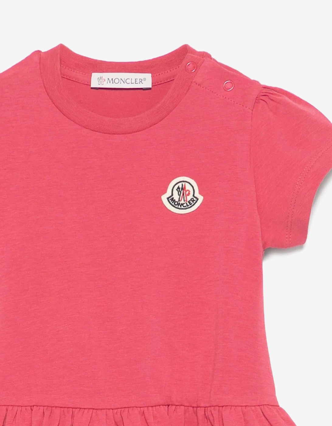 Baby Girls Jersey Ruffle Dress in Red