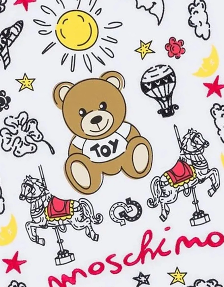 Kids Teddy Bear T-Shirt in White