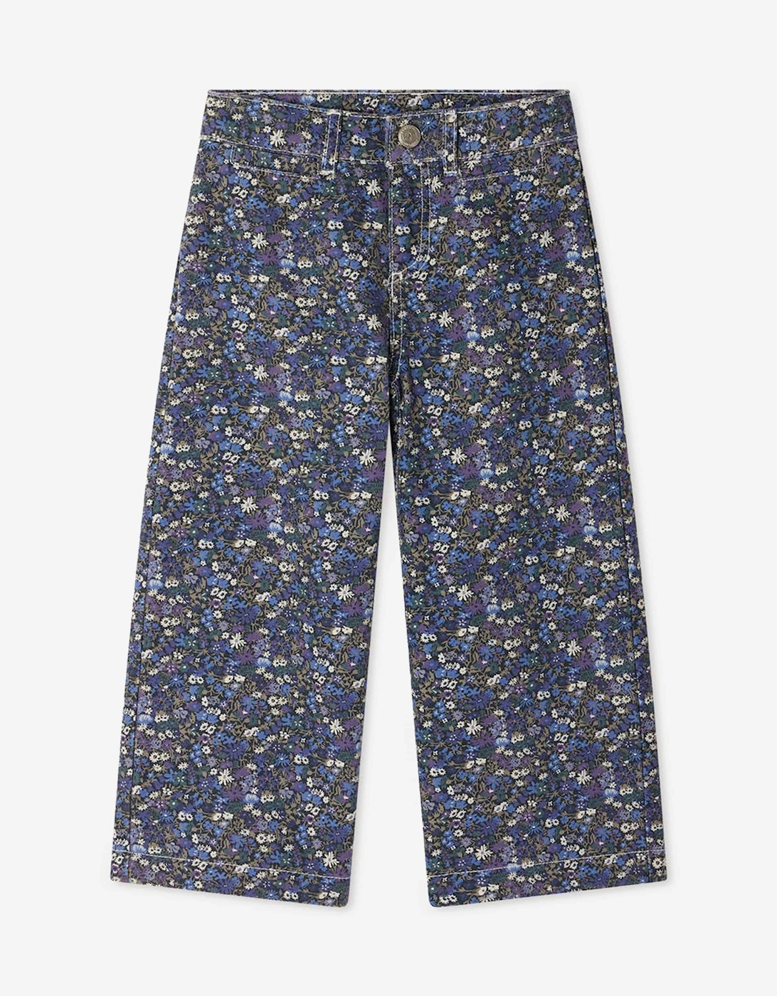 Girls Gersande Wide Leg Jeans in Blue, 6 of 5