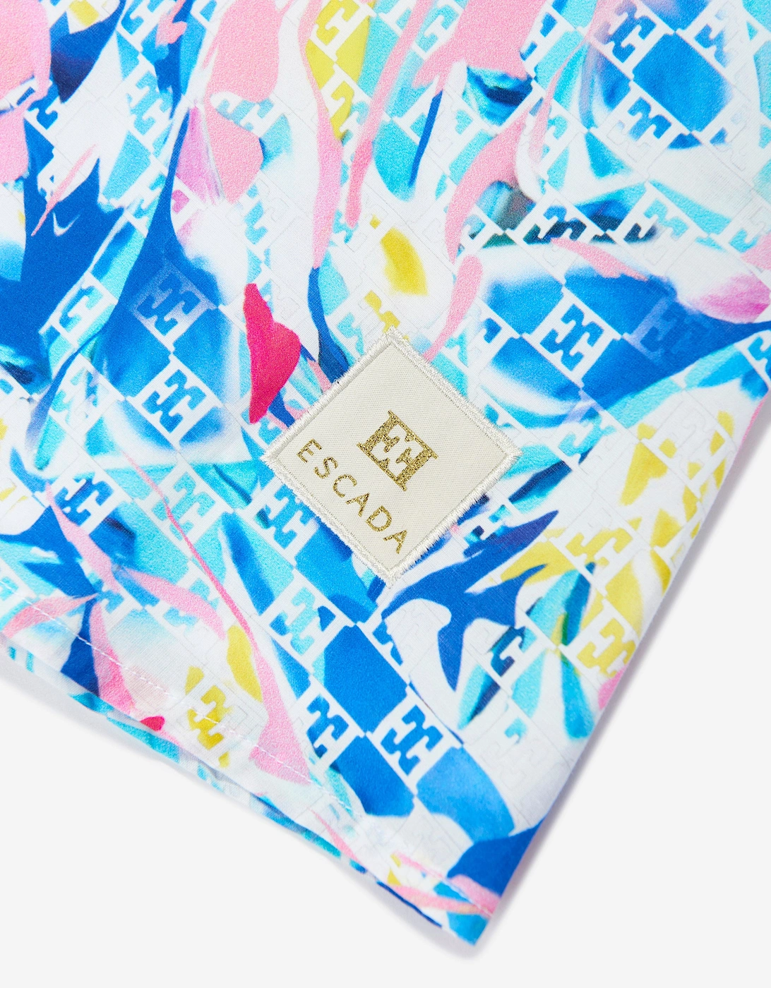 Girls Batiste Printed Dress in Blue