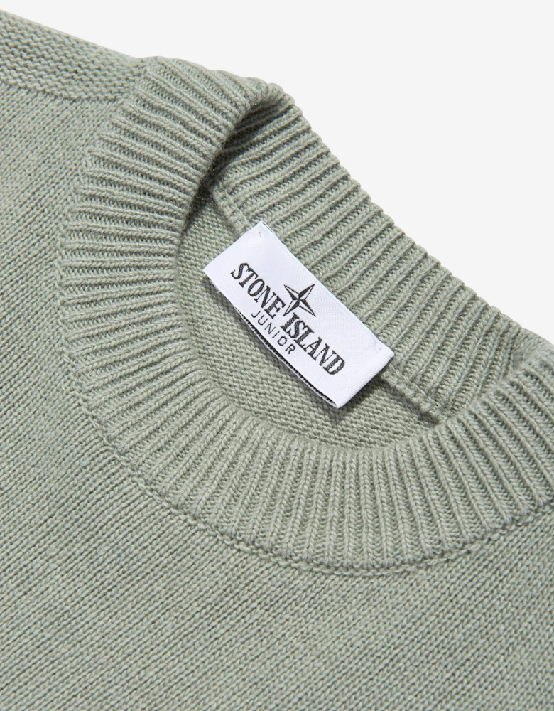 Boys Wool Knitted Jumper in Green