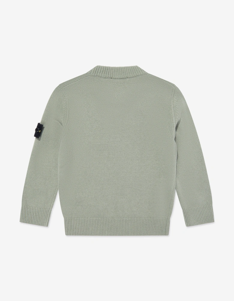 Boys Wool Knitted Jumper in Green