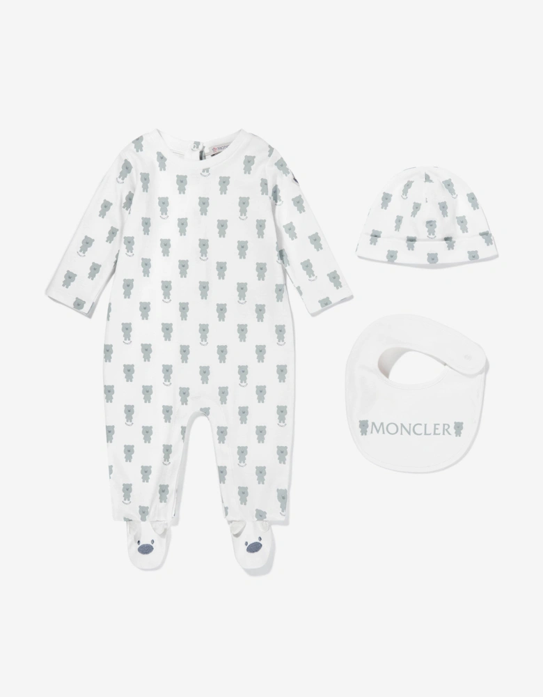 Baby Boys Babygrow Set in Ivory