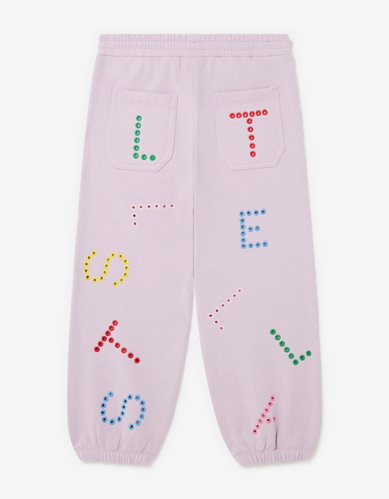 Girls Logo Joggers in Purple