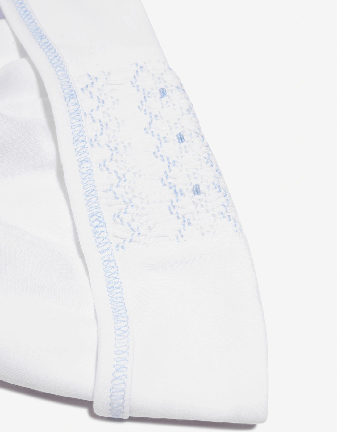 Baby Boys Smocked Hat in White
