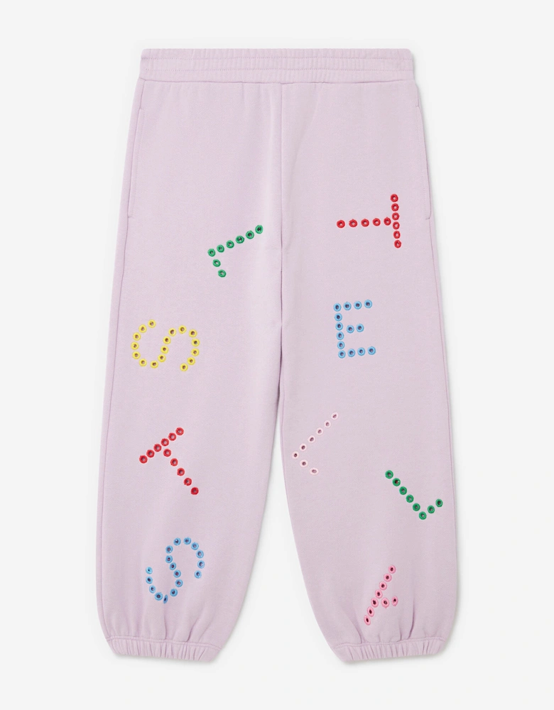 Girls Logo Joggers in Purple