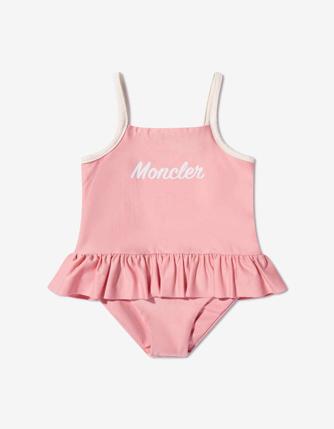 Enfant Baby Girls Logo Swimsuit in Pink, 5 of 4