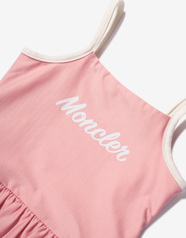 Enfant Baby Girls Logo Swimsuit in Pink