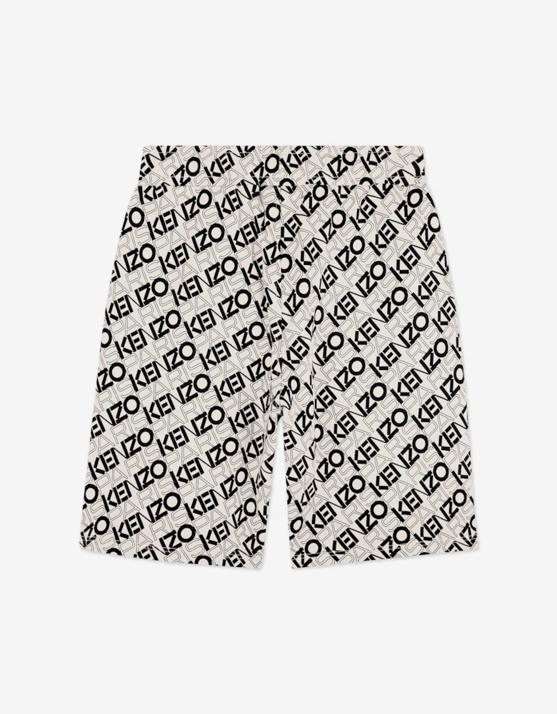 Boys Logo Bermuda Shorts in Black