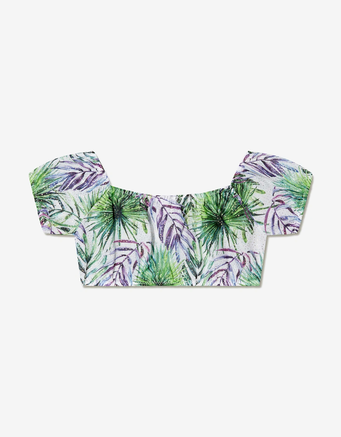 Girls Lali Crop Top in Multicolour