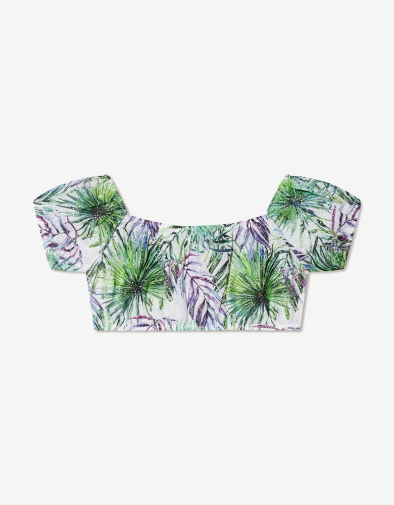 Girls Lali Crop Top in Multicolour