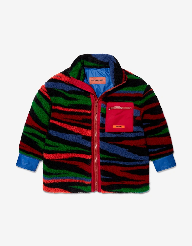 Boys Puffer Jacket in Multicolour