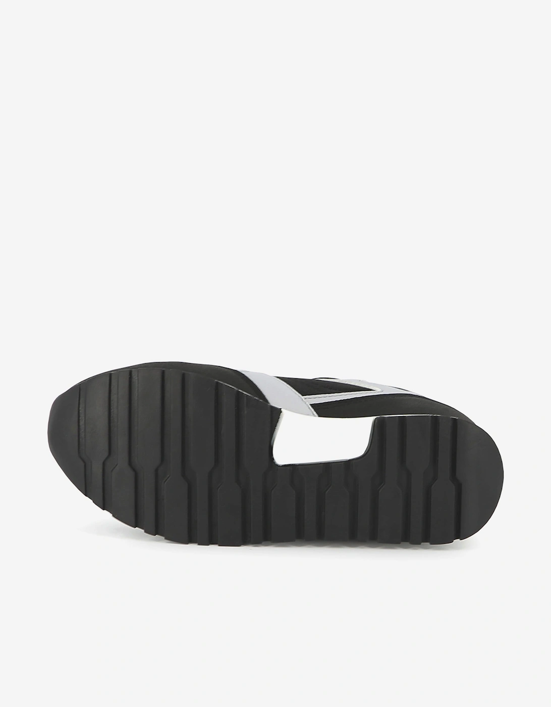BOSS Boys Lace Up Logo Trainers in Black