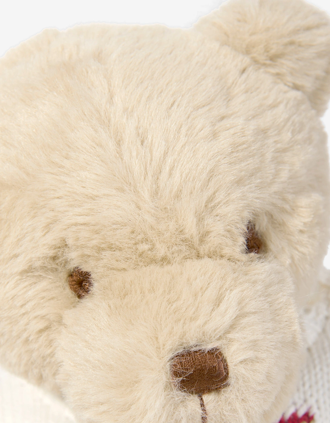 Flag Jumper Polo Bear Soft Toy in Ivory (20cm)
