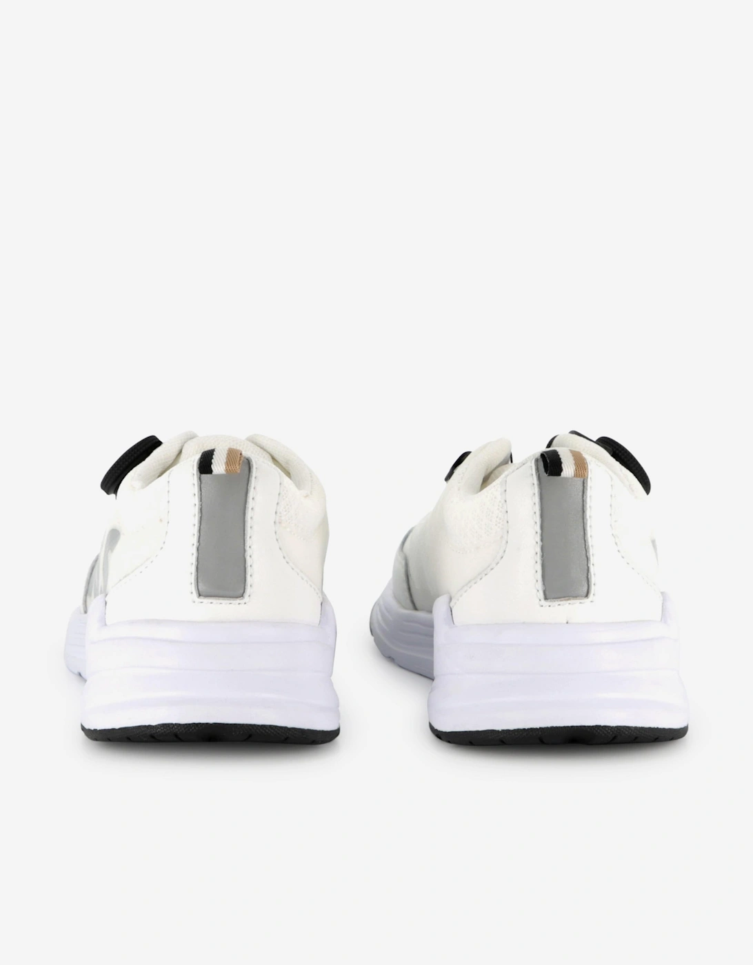 BOSS Boys Logo Trainers in White