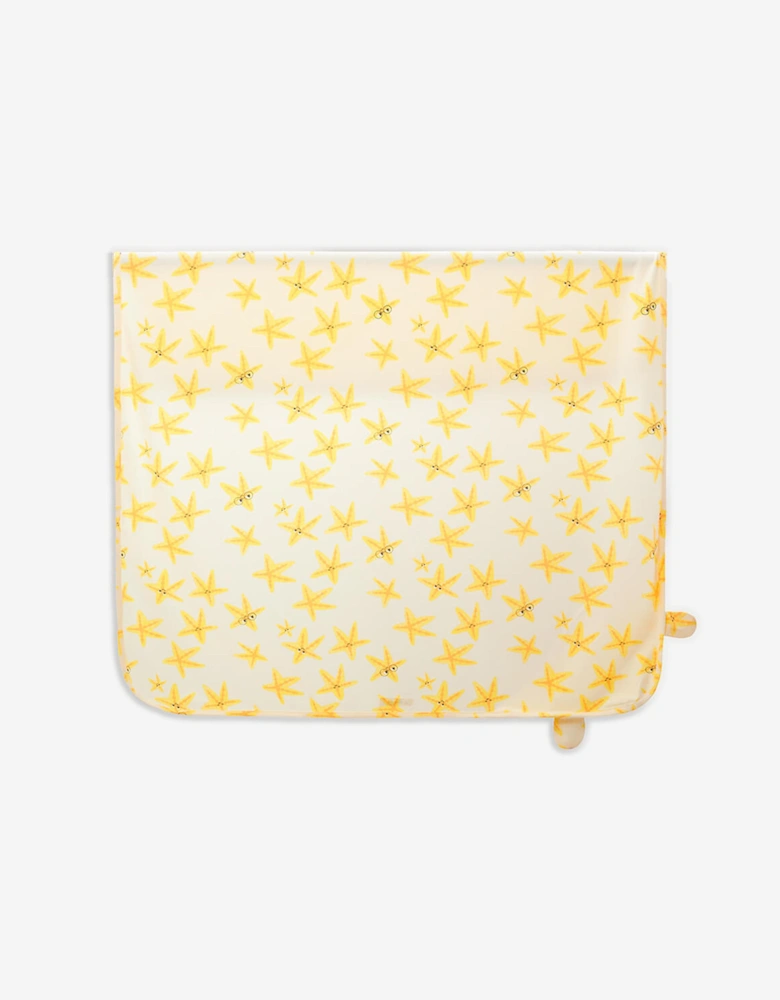 Baby Girls Starfish Shawl in Ivory
