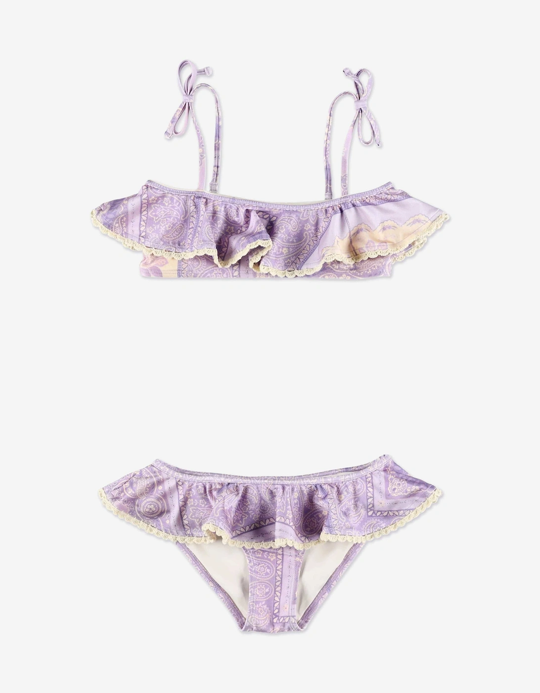 Girls Lucky Trim Bikini in Purple, 5 of 4
