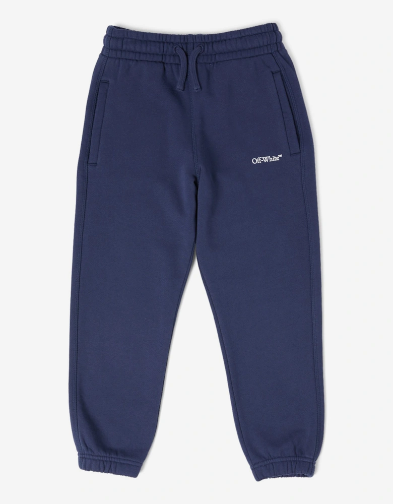 Kids Bookish Diagonal Joggers in Blue