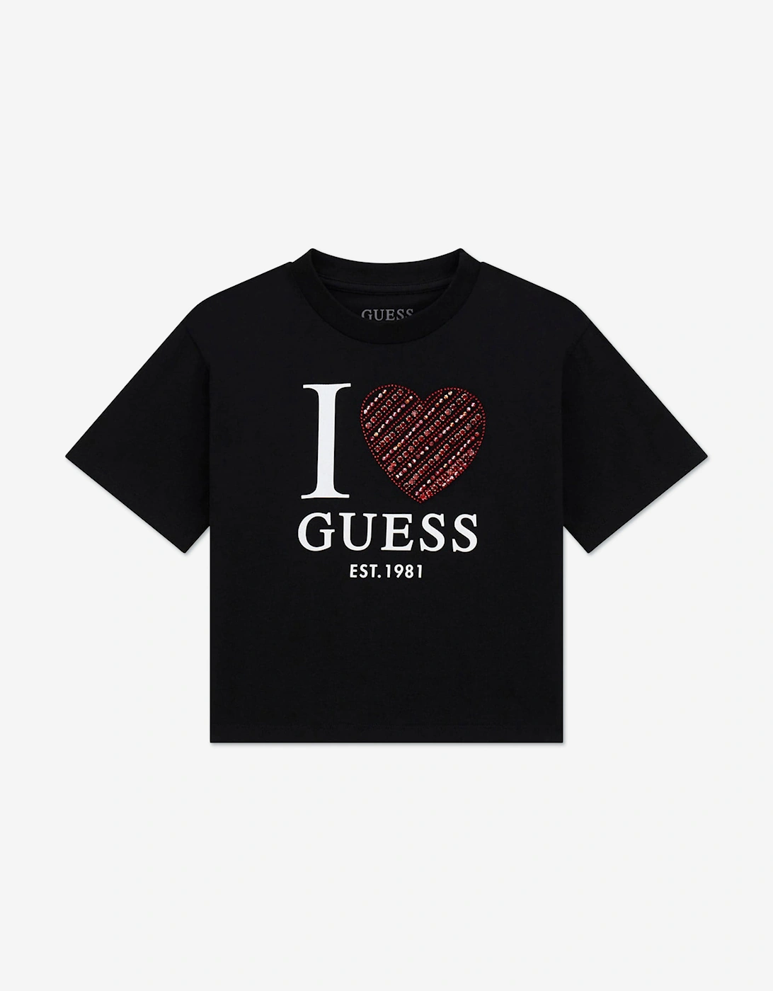 Girls Slogan T-Shirt in Black, 5 of 4