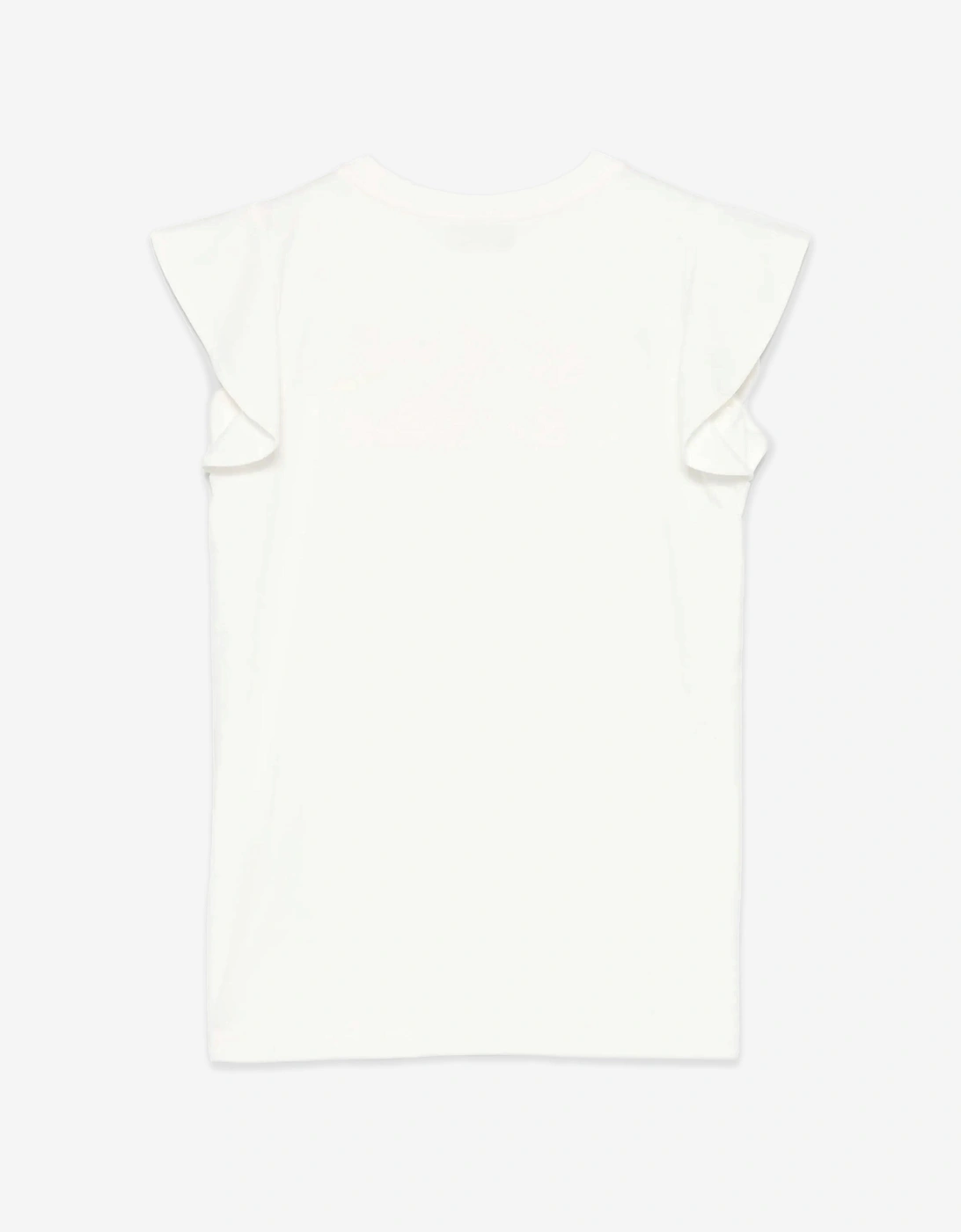 Girls Bear Logo Dress in Ivory