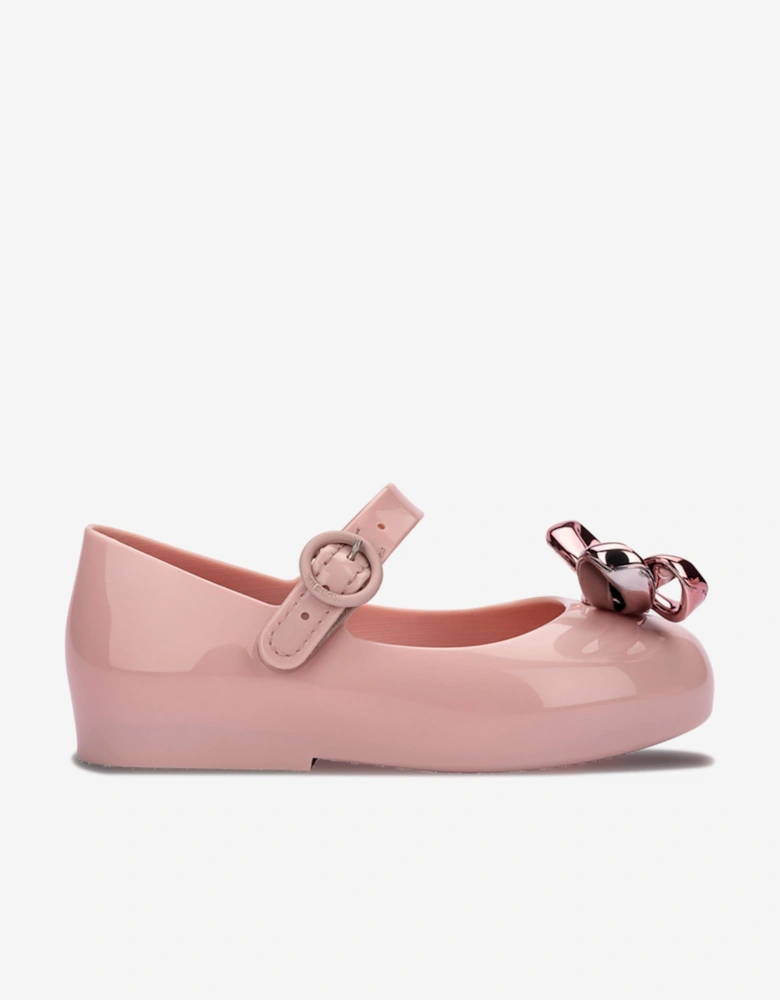 Girls Sweet Love Glam Ballerinas in Pink
