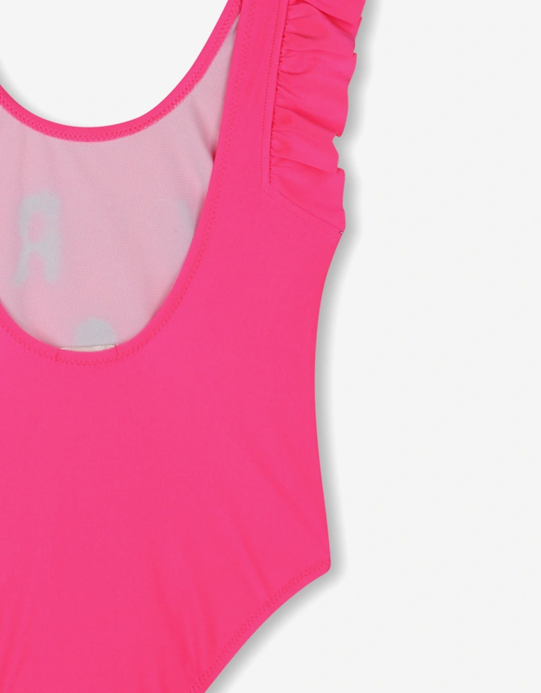 Billieblush Girls Sequin Swimsuit in Pink