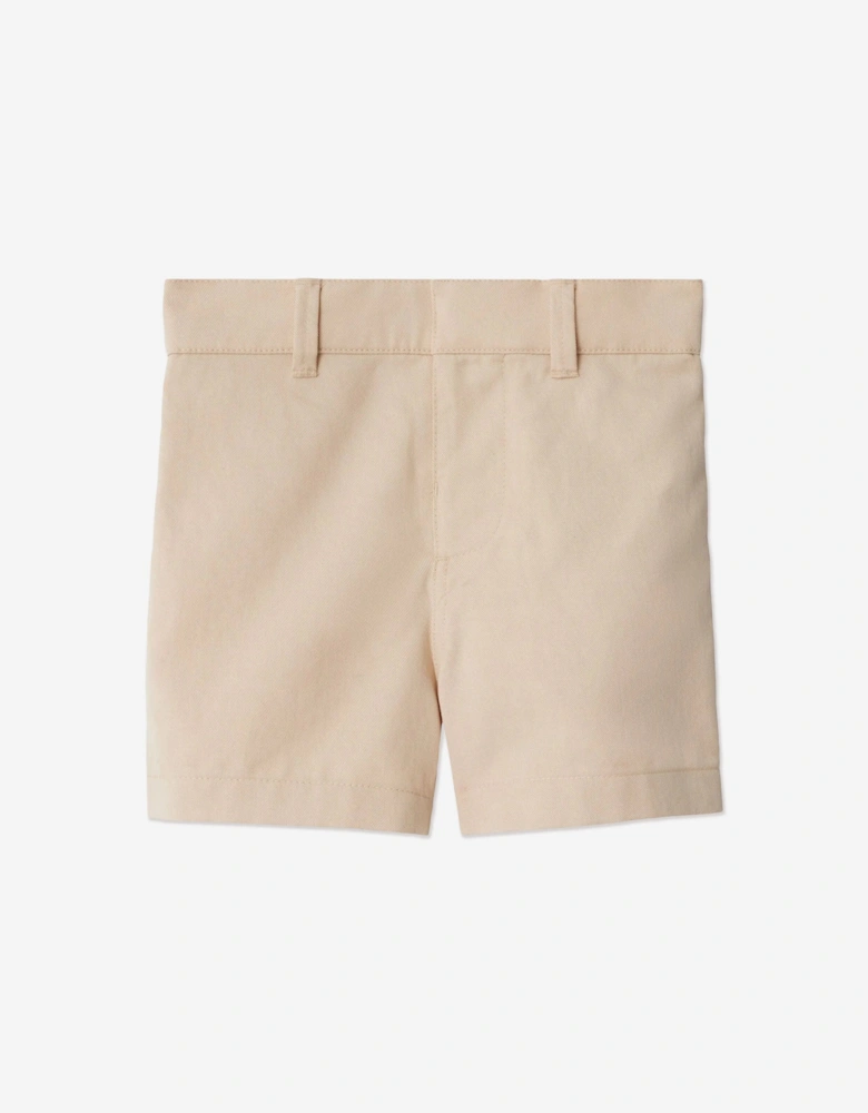 Baby Boys Oscar Shorts in Ivory