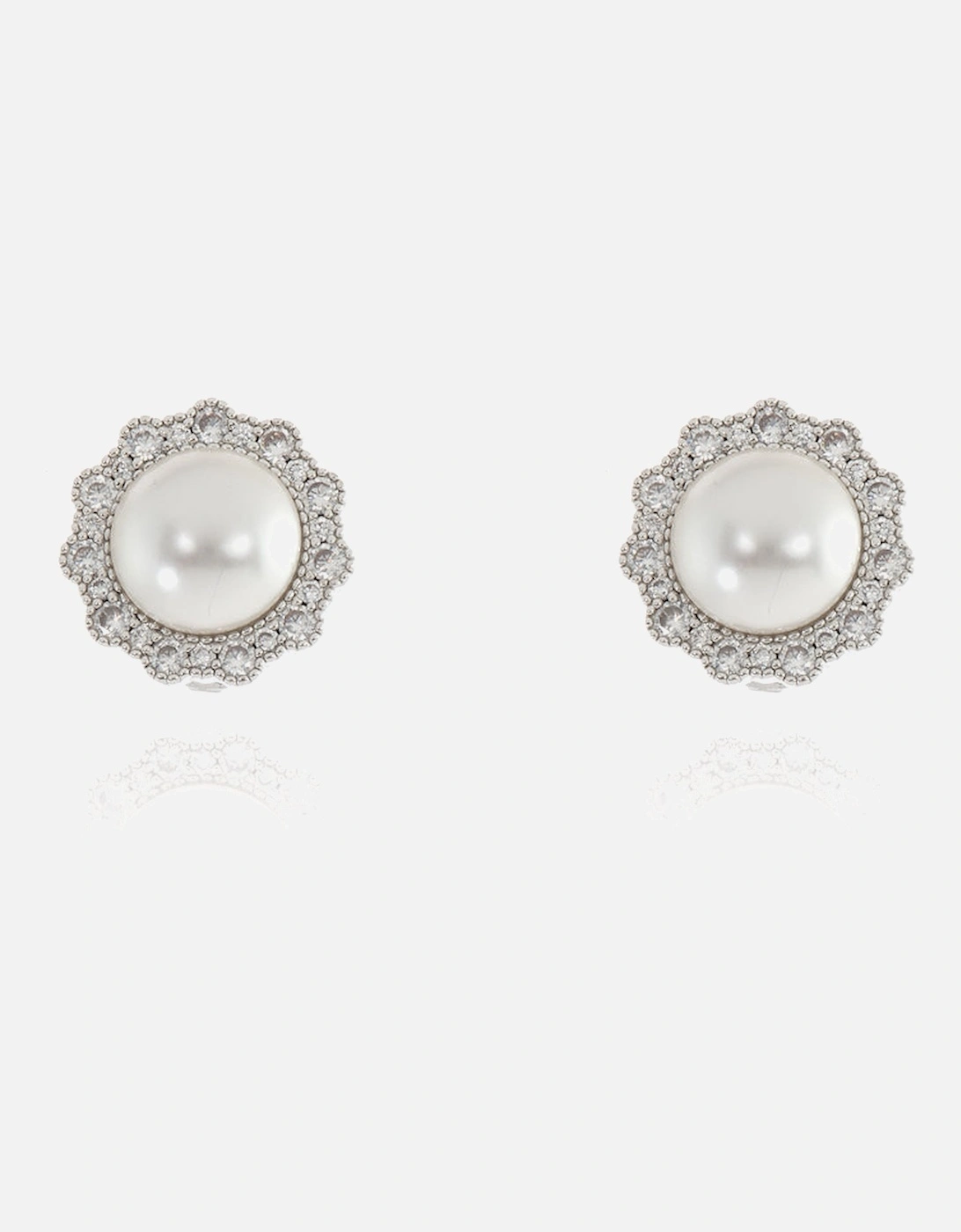 Florantine Pearl Silver Clip on Earrings, 5 of 4
