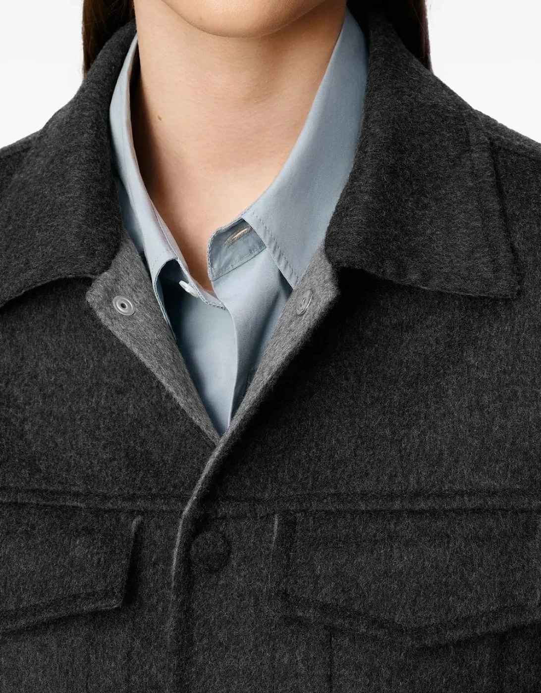 Double-Faced Trucker Jacket Grey
