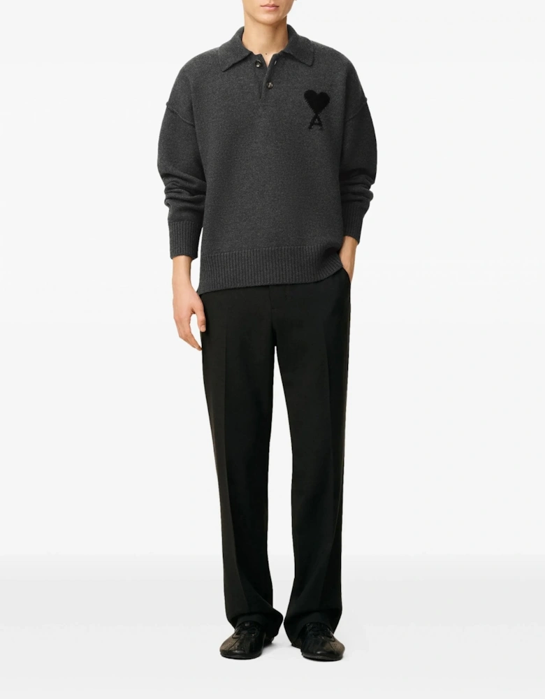 ADC Knitted Polo Grey