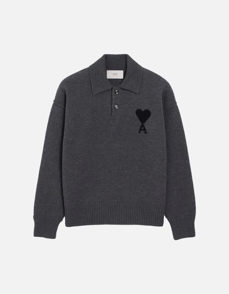 ADC Knitted Polo Grey