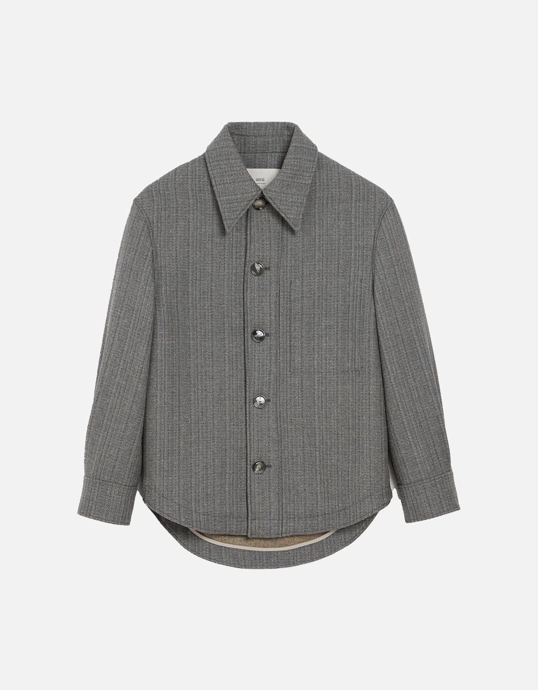 Double Wool Herringbone Jacket Grey, 2 of 1