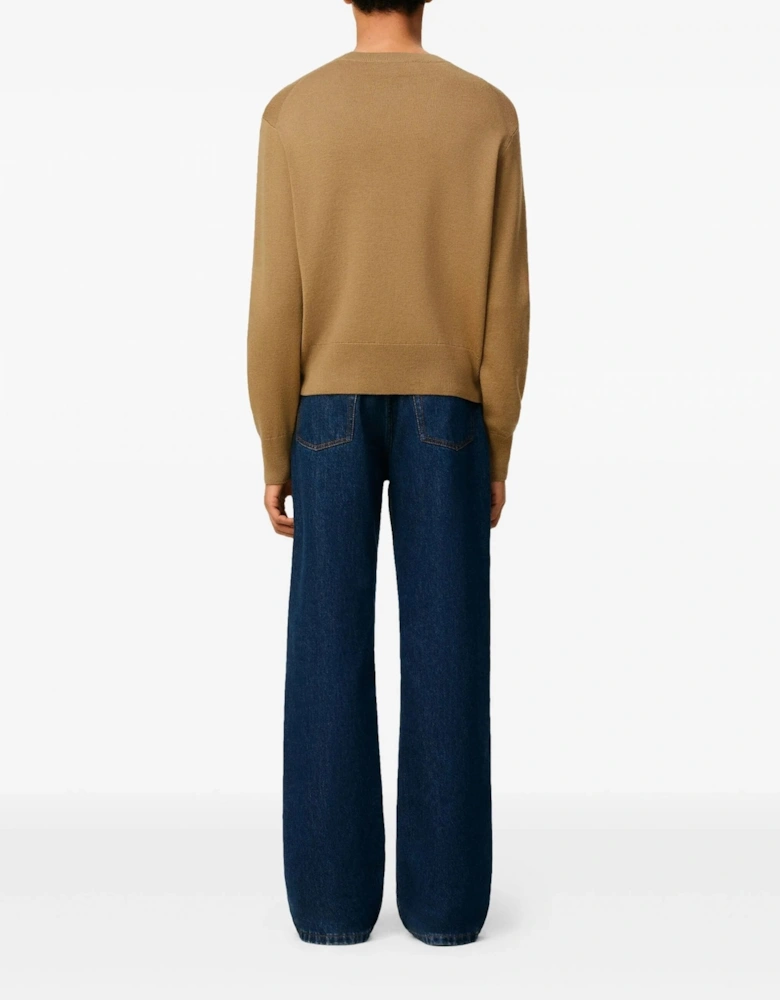 Ami De Coeur Crewneck Sweater Tan