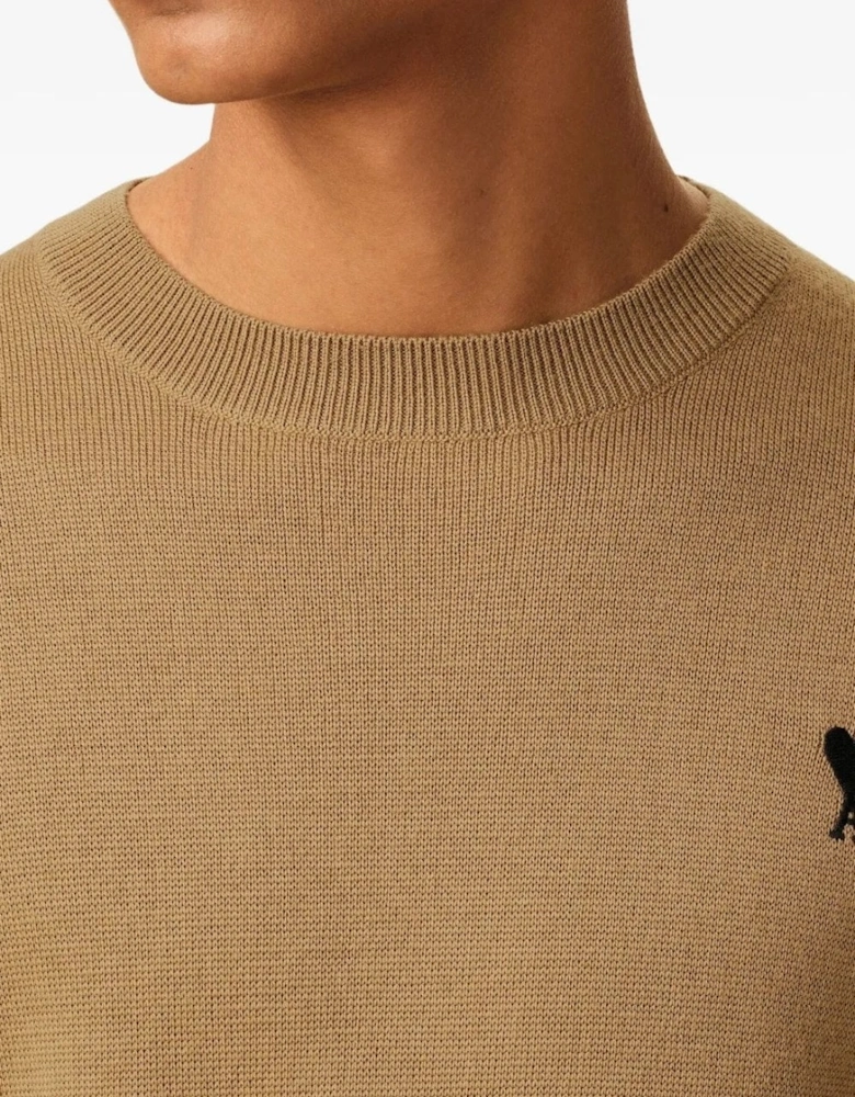 Ami De Coeur Crewneck Sweater Tan