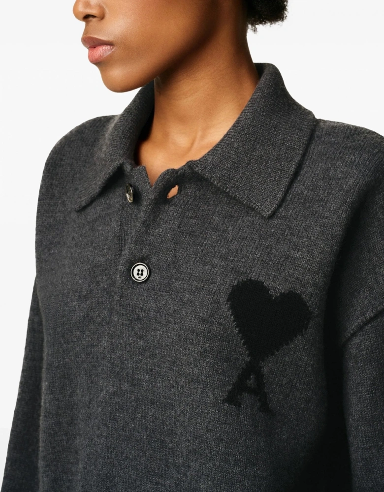 ADC Knitted Polo Grey