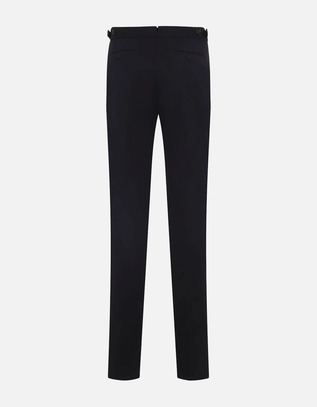 Japanese Grain De Poudre Trousers Black