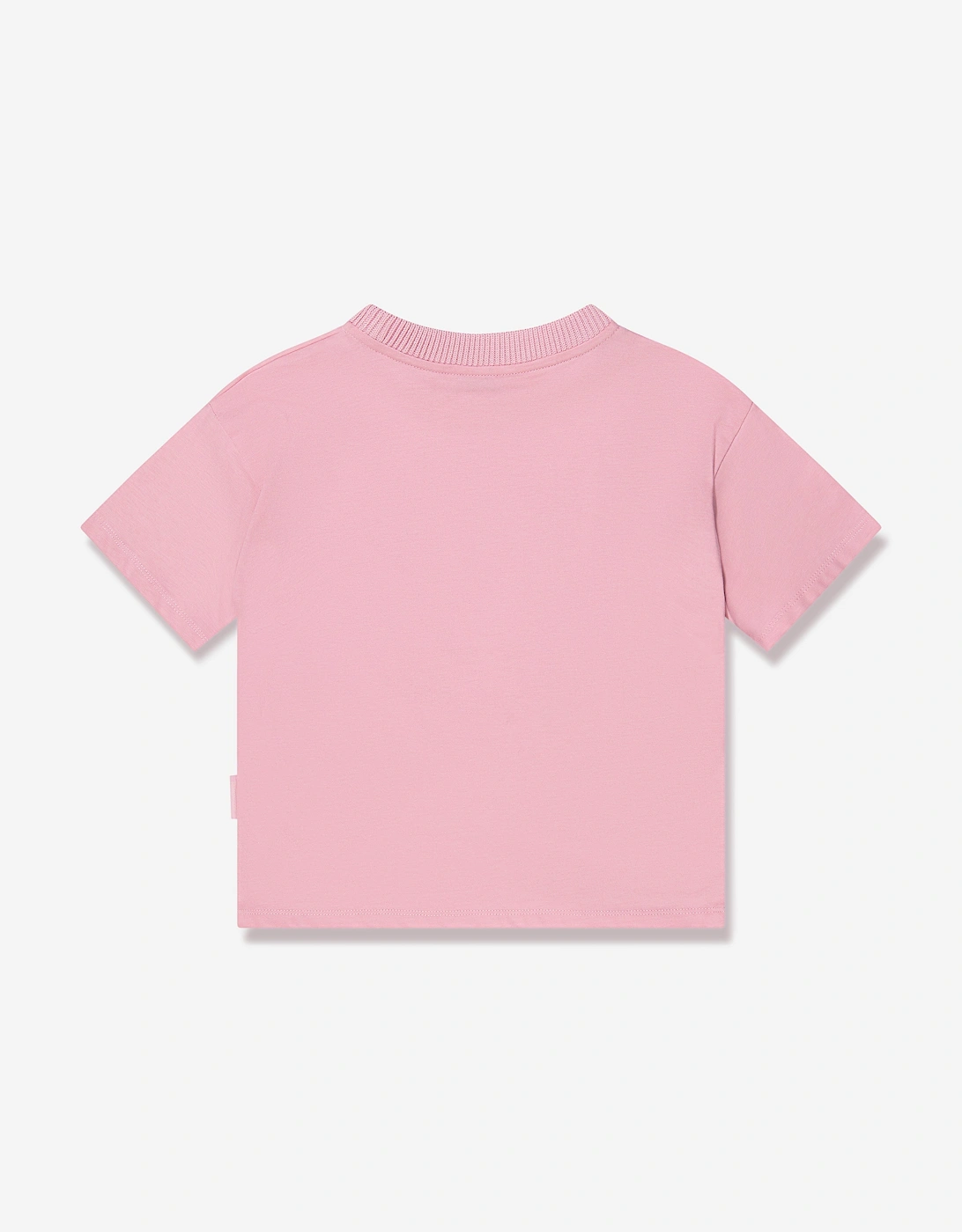 Enfant Girls Logo Print T-Shirt in Pink