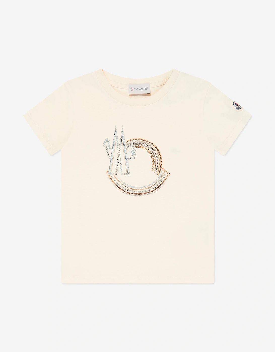 Enfant Girls Logo T-Shirt in Ivory, 5 of 4