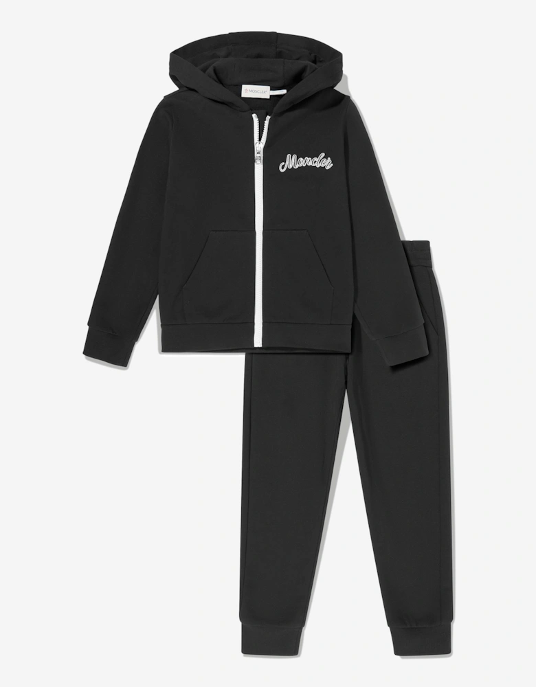 Boys Logo Tracksuit in Black