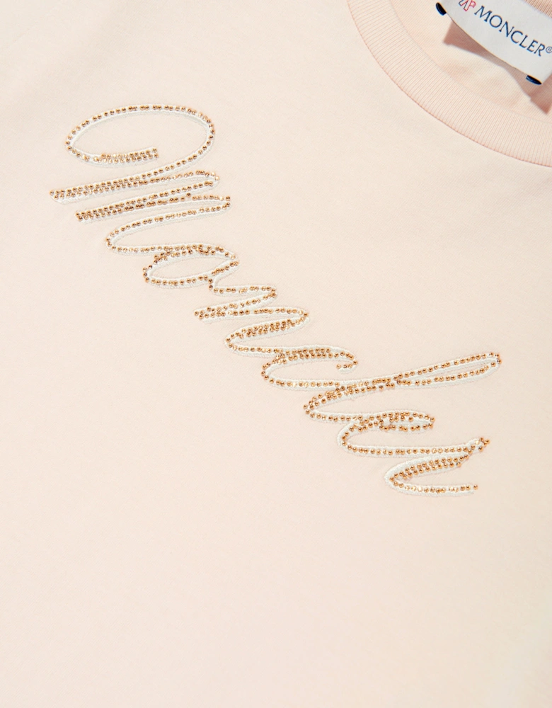 Girls Logo T-Shirt in Pink